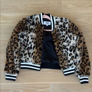 Jack by BB Dakota Leopard Print Faux Fur Jack by BB Dakotaet